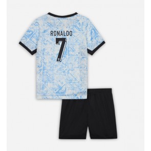 Portugalsko Cristiano Ronaldo #7 Dětské Venkovní dres komplet ME 2024 Krátký Rukáv (+ trenýrky)